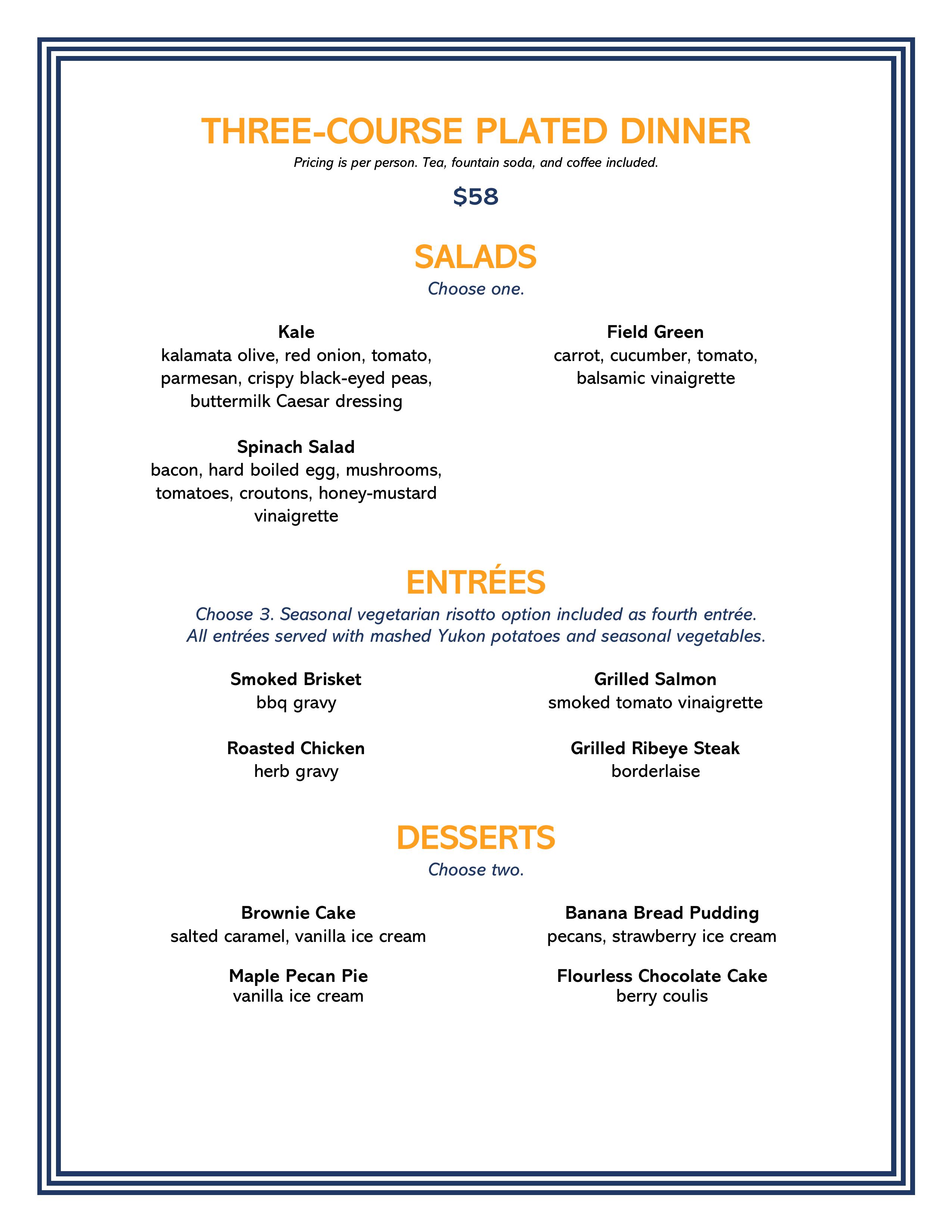 Parivate dining menu 3