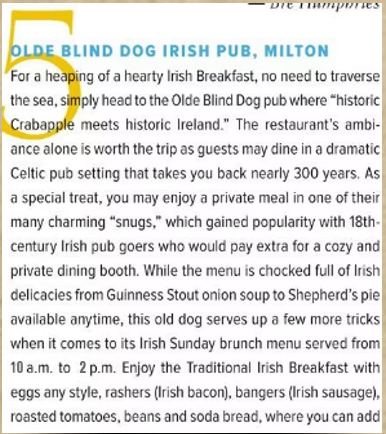Olde Blind Dog Irish Pub, Milton