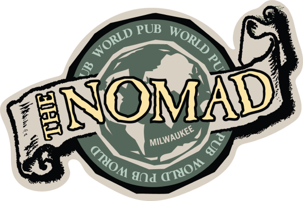The Nomad World Pub logo scroll