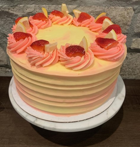 strawberry lemonade cake