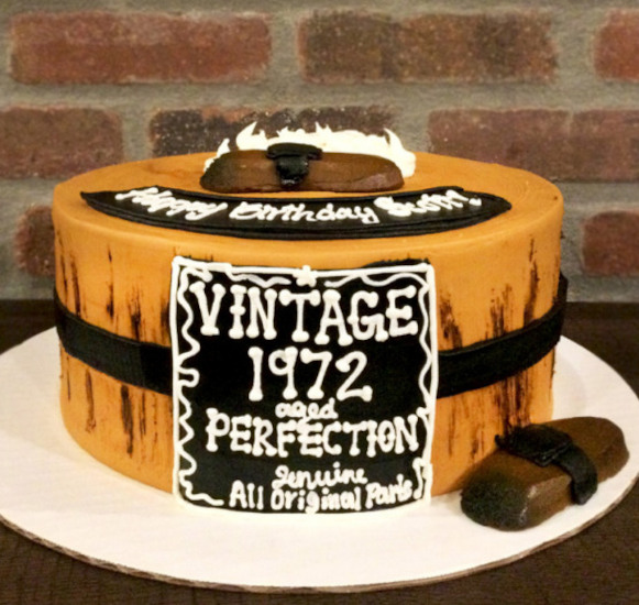 Vintage decoration for a cake