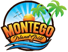 Montego Island Grill logo scroll