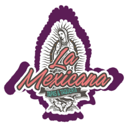 La Mexicana Taco Bar logo scroll