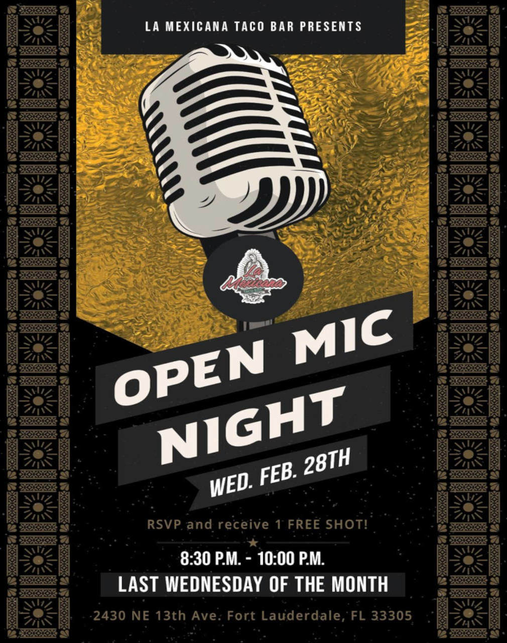 Open Mic Night flyer