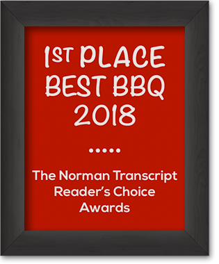 The Norman Transcript reader's Choise Awards 1st place best BBQ 2018