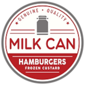 Milk Can Hamburgers and Frozen Custard logo