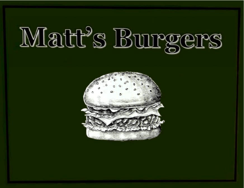 Matt's Burgers logo top