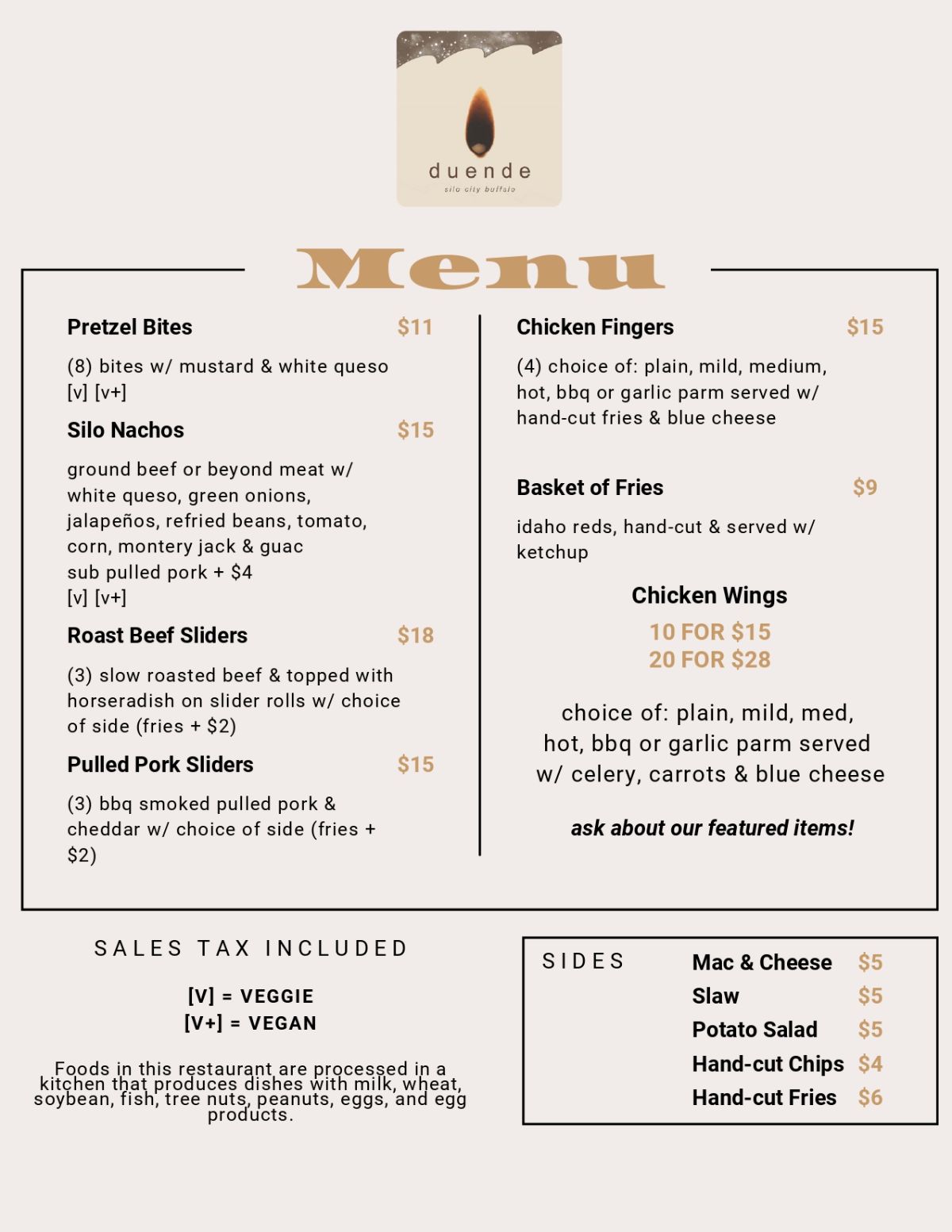 Restaurant Menu, page 4