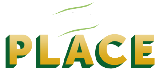 The Place logo scroll