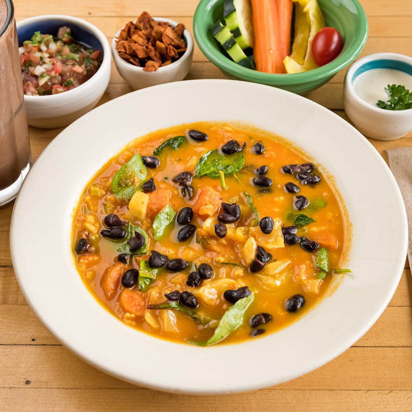 Vegetable Curry Soup, top view