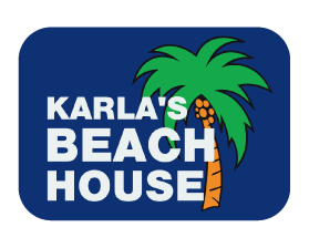 Karla's Beach House logo top - Homepage