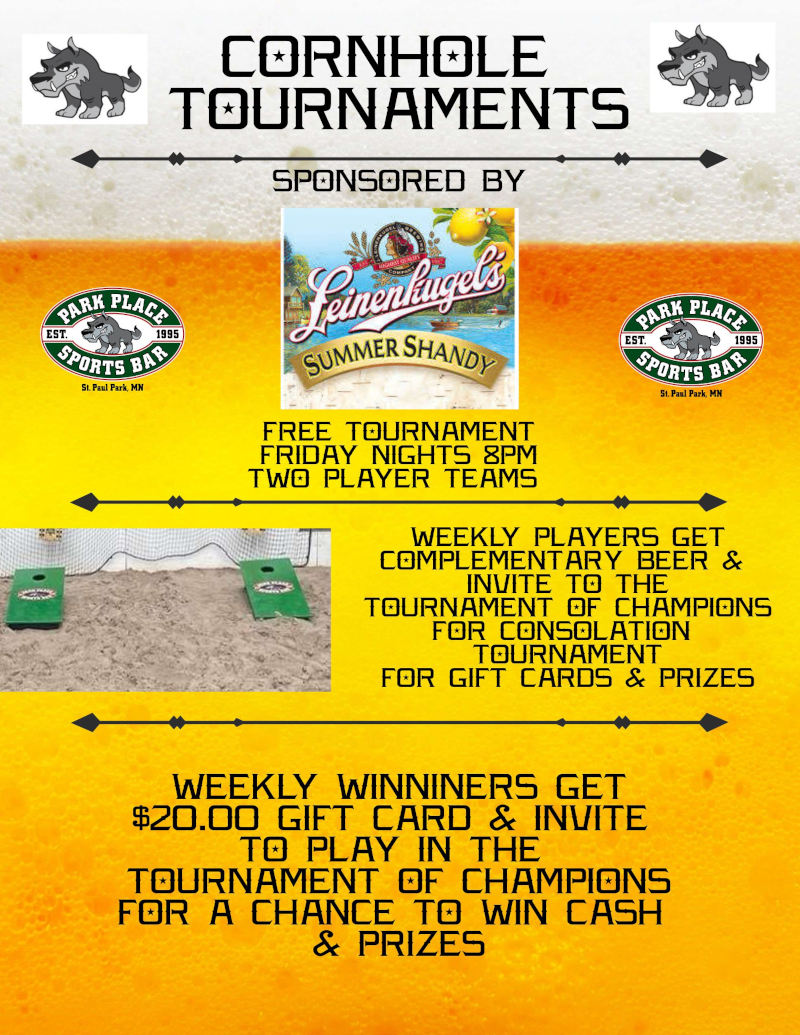 Cornhole tournaments poster
