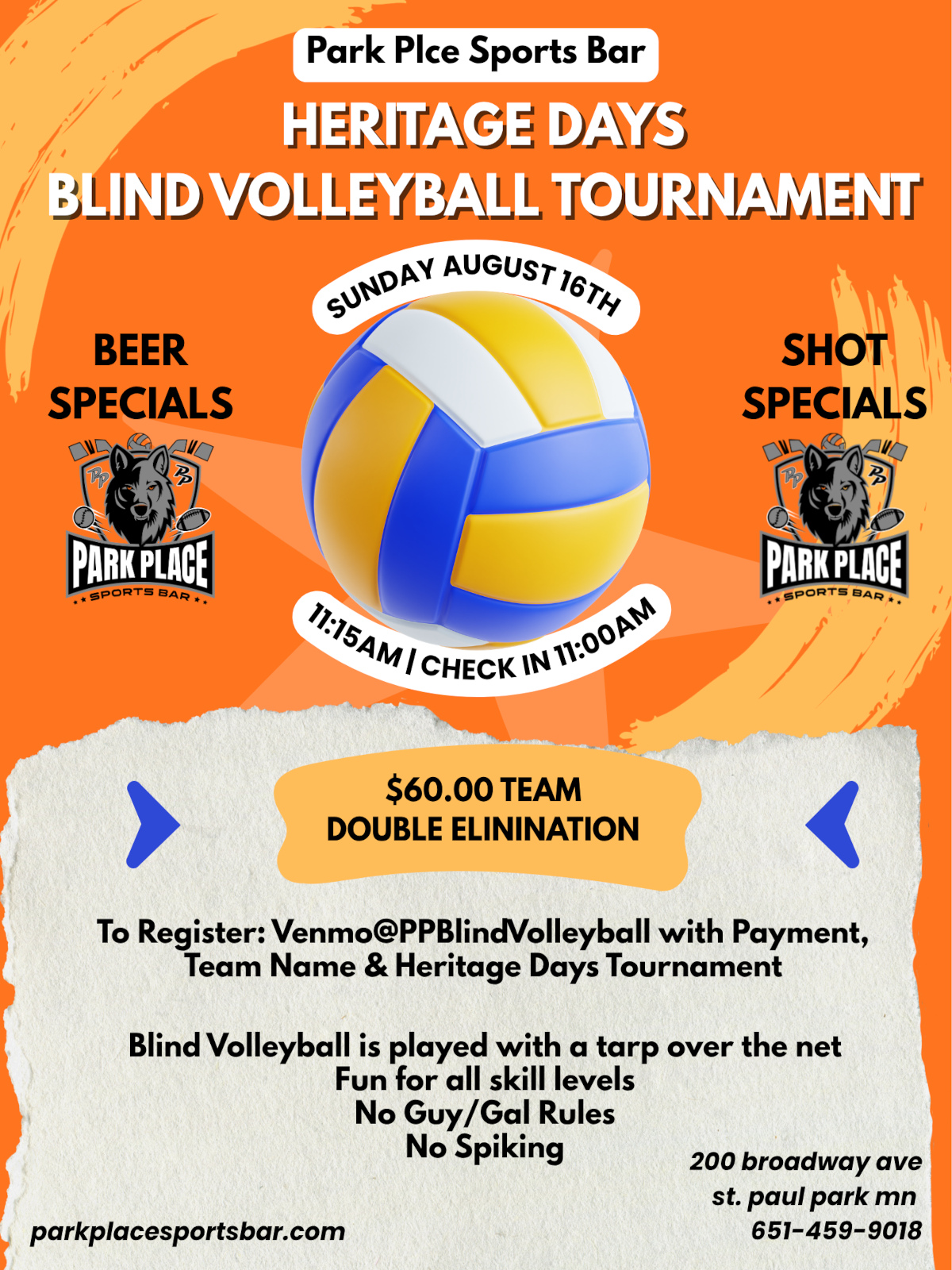 Heritage Days Blind voleyball tournament
