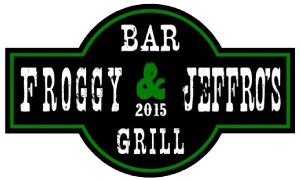 Froggy and Jeffros logo scroll