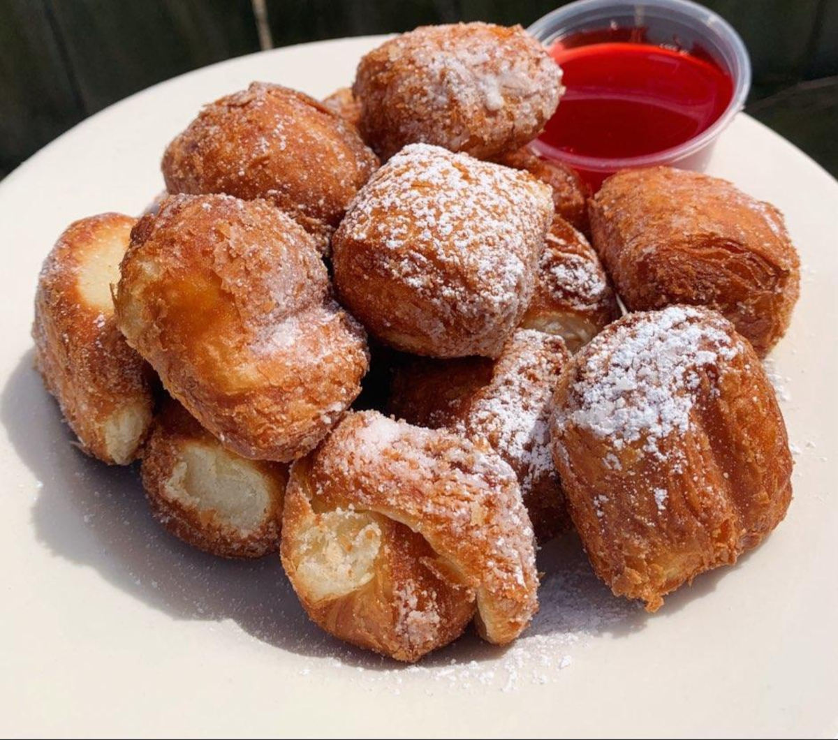 Peach Filled Donuts