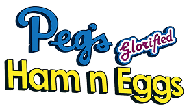 Peg's Glorified Ham N Eggs logo top - Homepage