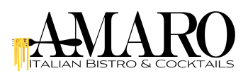 Amaro Italian Bistro logo scroll