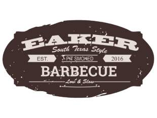 Eaker Barbecue logo scroll