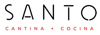 Santo Cantina and Cocina logo scroll