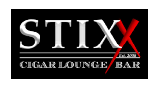 Stixx Cigar Bar logo scroll